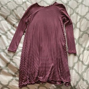 Striped shift dress